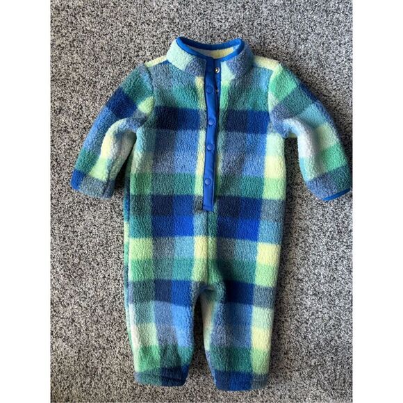 ❤️Old Navy Cozy Sherpa Snap Button Onesie 6-12M - Picture 1 of 4